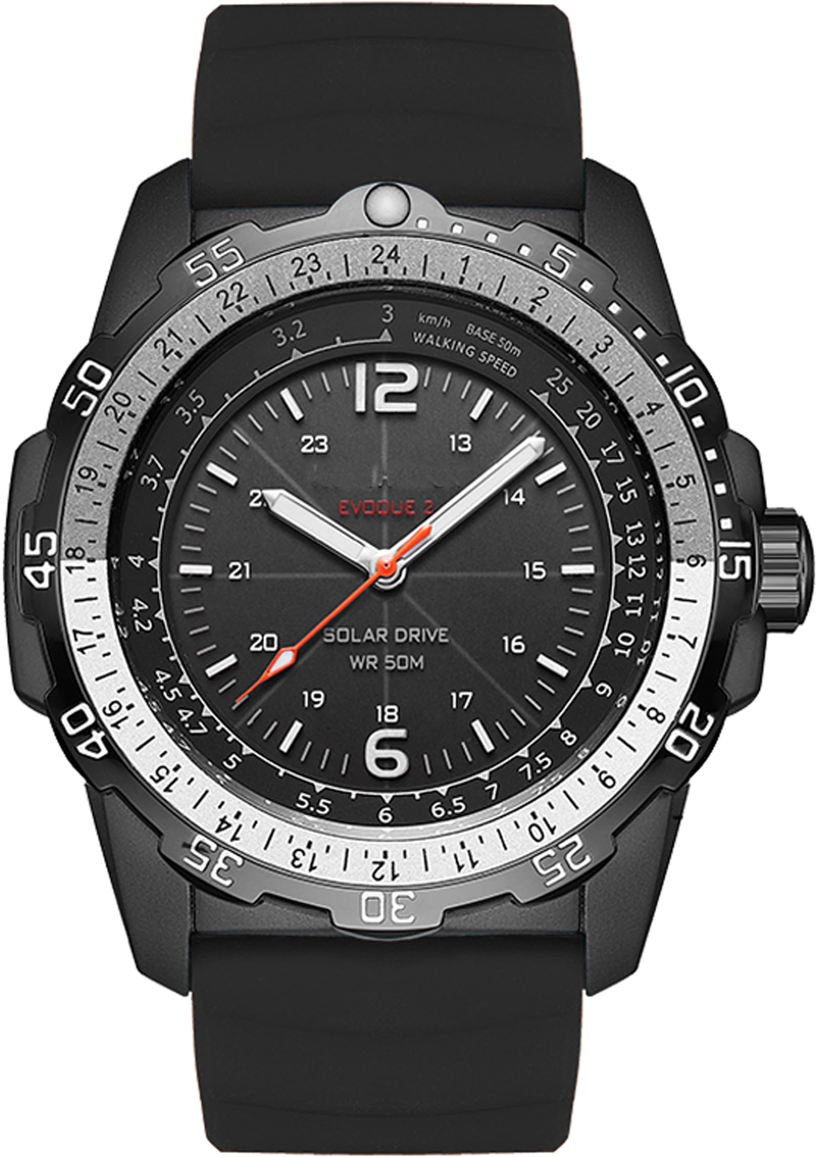 Findtime Solar Powered Watches for Men 5ATM Waterproof Diving LED Men's Wristwatch for Marathon Survival Swimming Military Tactical Field Watch