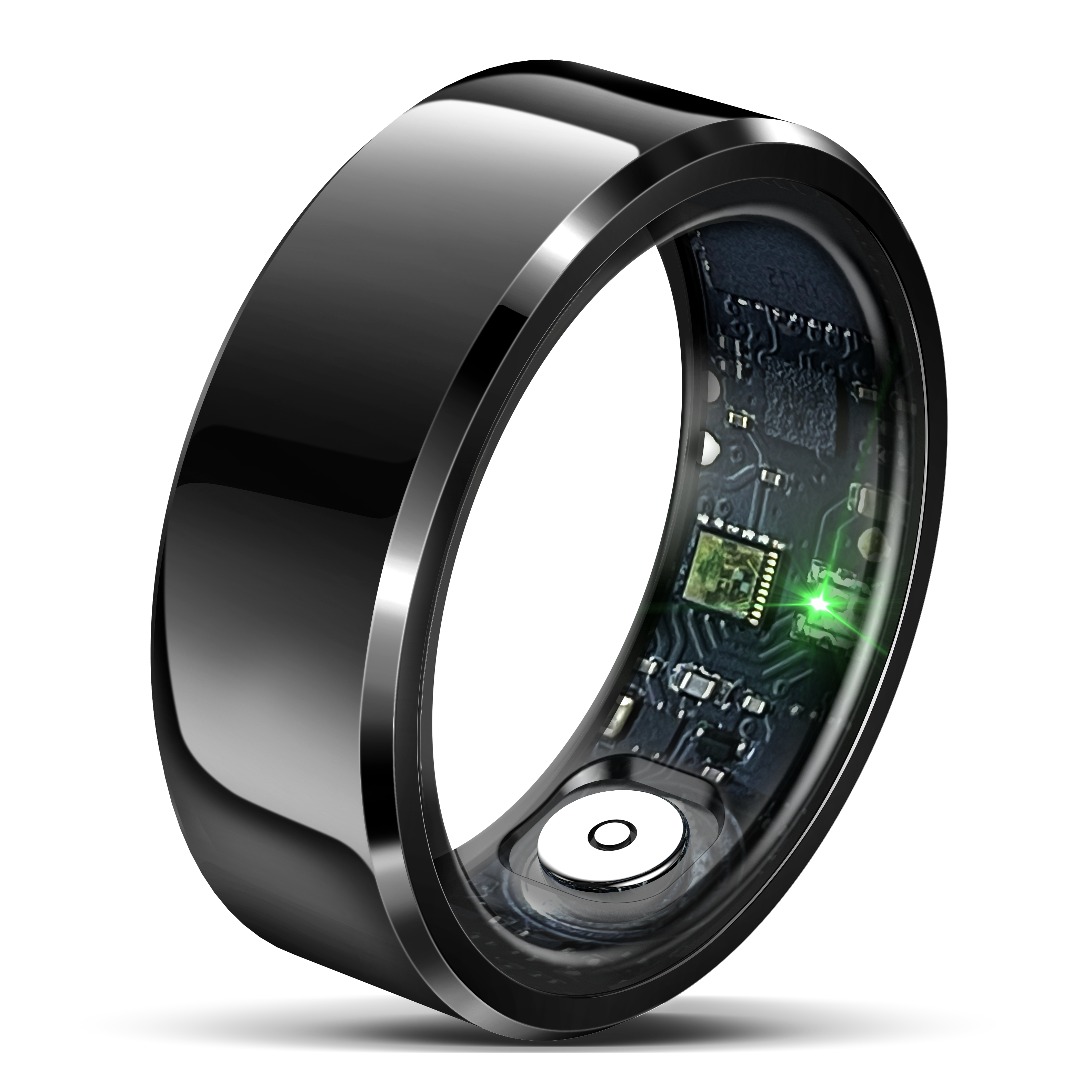 R6 Smart Ring Heart Rate Monitor Blood Pressure Ring Sleep Tracker Health Ring Pedometer Step Counter Calories Waterproof Fitness Rings for Women Men