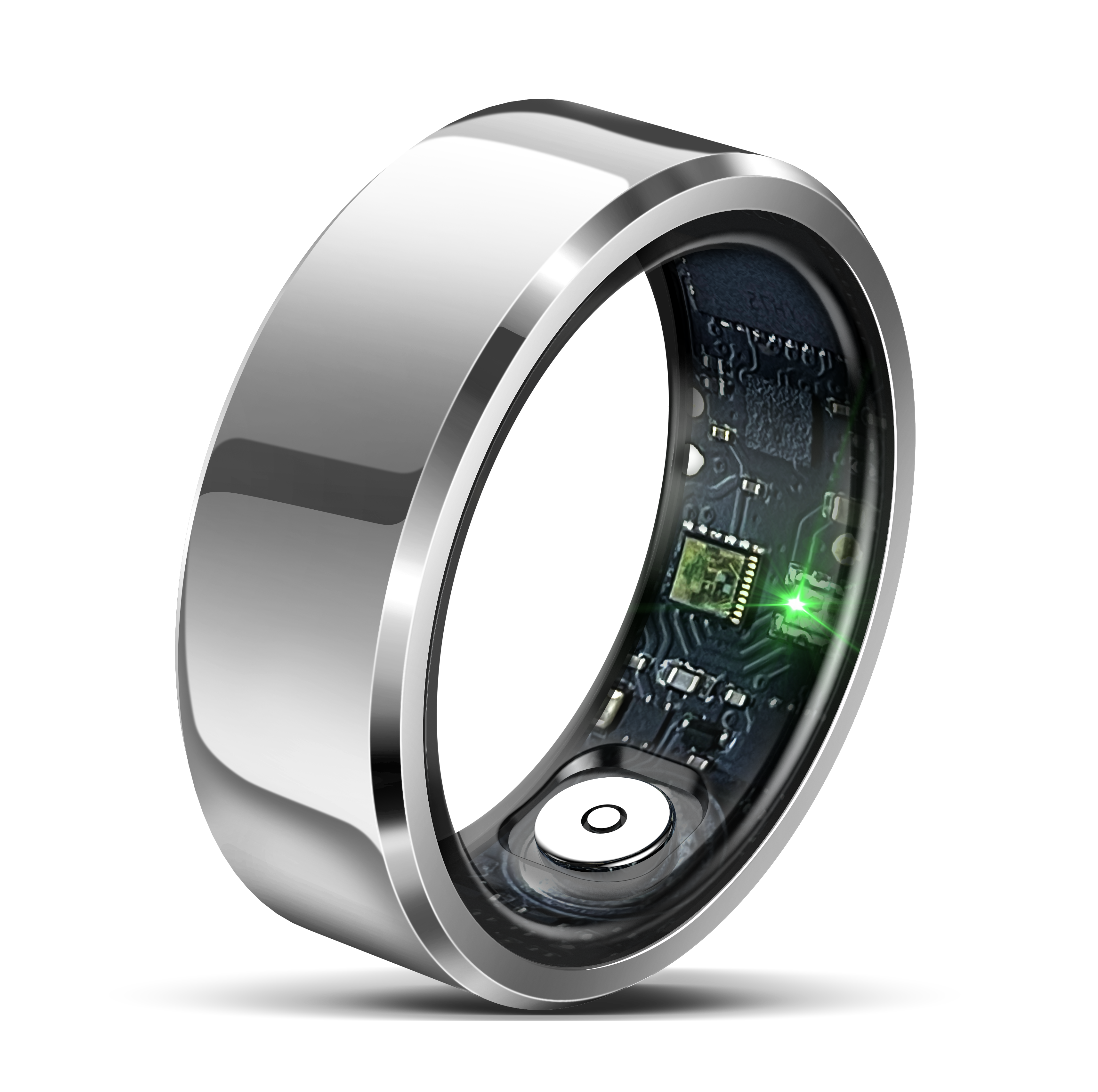 R6 Smart Ring Heart Rate Monitor Blood Pressure Ring Sleep Tracker Health Ring Pedometer Step Counter Calories Waterproof Fitness Rings for Women Men