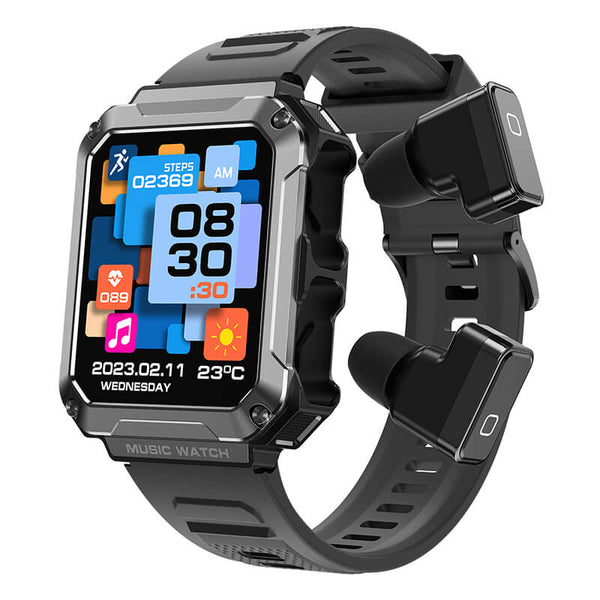 Smart Watch with Earbuds