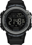 Findtime Sports Watches for Men Digital, Big Face LED Dial Easy to Read Time Wrist Watch with Countdown Timer Dual Time 5Bar Waterproof