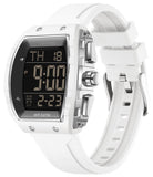 Findtime Men Digital Watches Dual Time Zone with LED Backlight Alarm Stopwatch Silicone Strap 5ATM Waterproof for Travel/Sport/Business Easy Read Fashion Birthdays Gift for Him