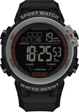 Findtime Sports Watches for Men Digital, Big Face LED Dial Easy to Read Time Wrist Watch with Countdown Timer Dual Time 5Bar Waterproof