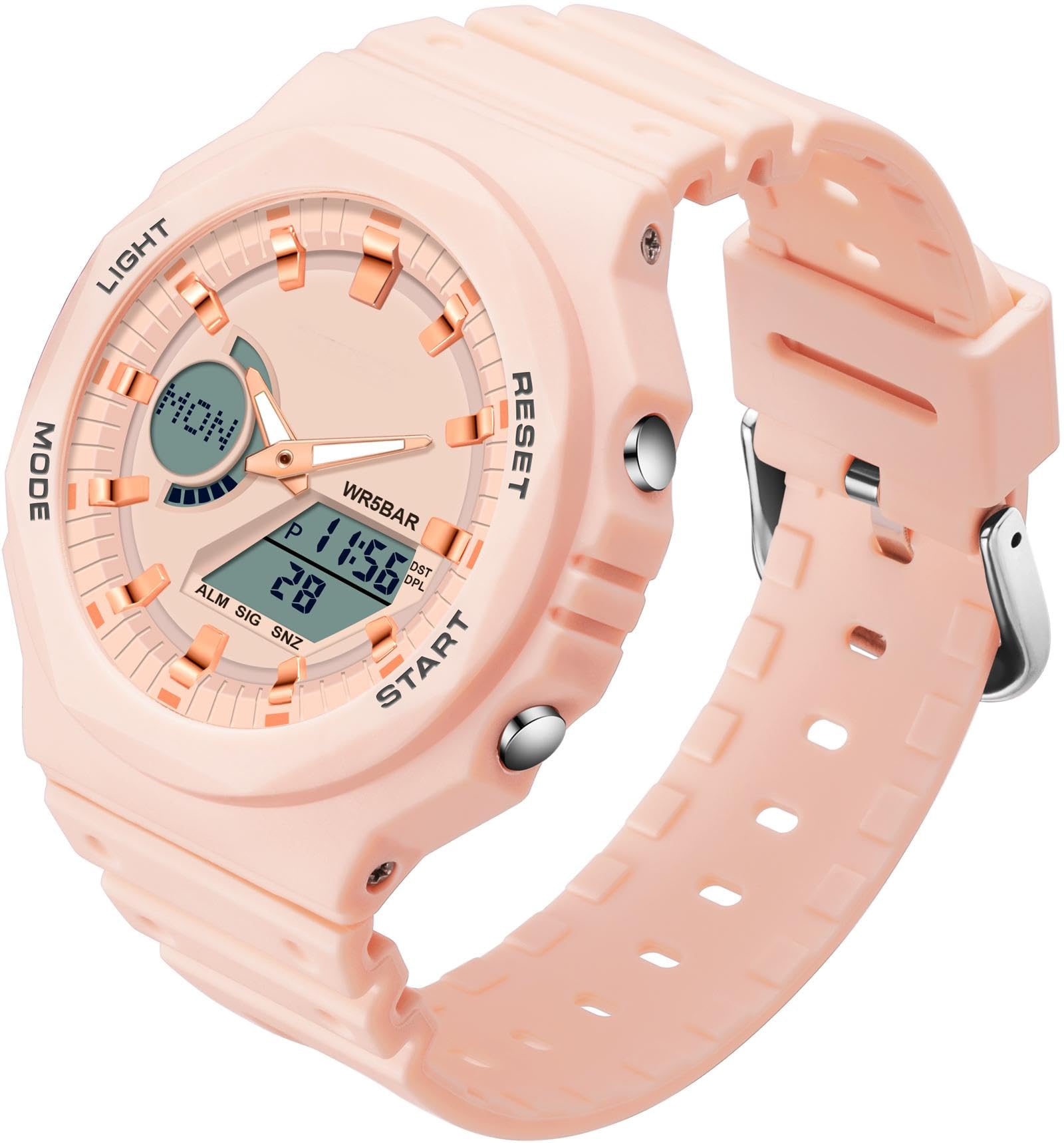 Findtime Black Unisex Watches Digital, Watches for Men Women Waterproof Sports Electronic Men's Wristwatches