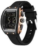 Findtime Men Digital Watches Dual Time Zone with LED Backlight Alarm Stopwatch Silicone Strap 5ATM Waterproof for Travel/Sport/Business Easy Read Fashion Birthdays Gift for Him