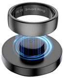 Smart Ring Health Tracker Heart Rate Sleep Tracking Pedometer Fitness Activity Wireless Charging Case Included Waterproof Smart Rings for Women Men
