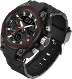 Findtime Mens Watches Military Tactical Watch for Men Digital Sports Electronics Relojes para Hombres Outdoor Stopwatch Waterproof Large Face Dual Dial Time Blue