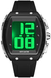 Findtime Digital Watches for Elderly Men, Large Face Voice Talking White Watch with English Speaking LED Backlight Big Number Easy to Read Timer Alarm 5ATM Waterproof