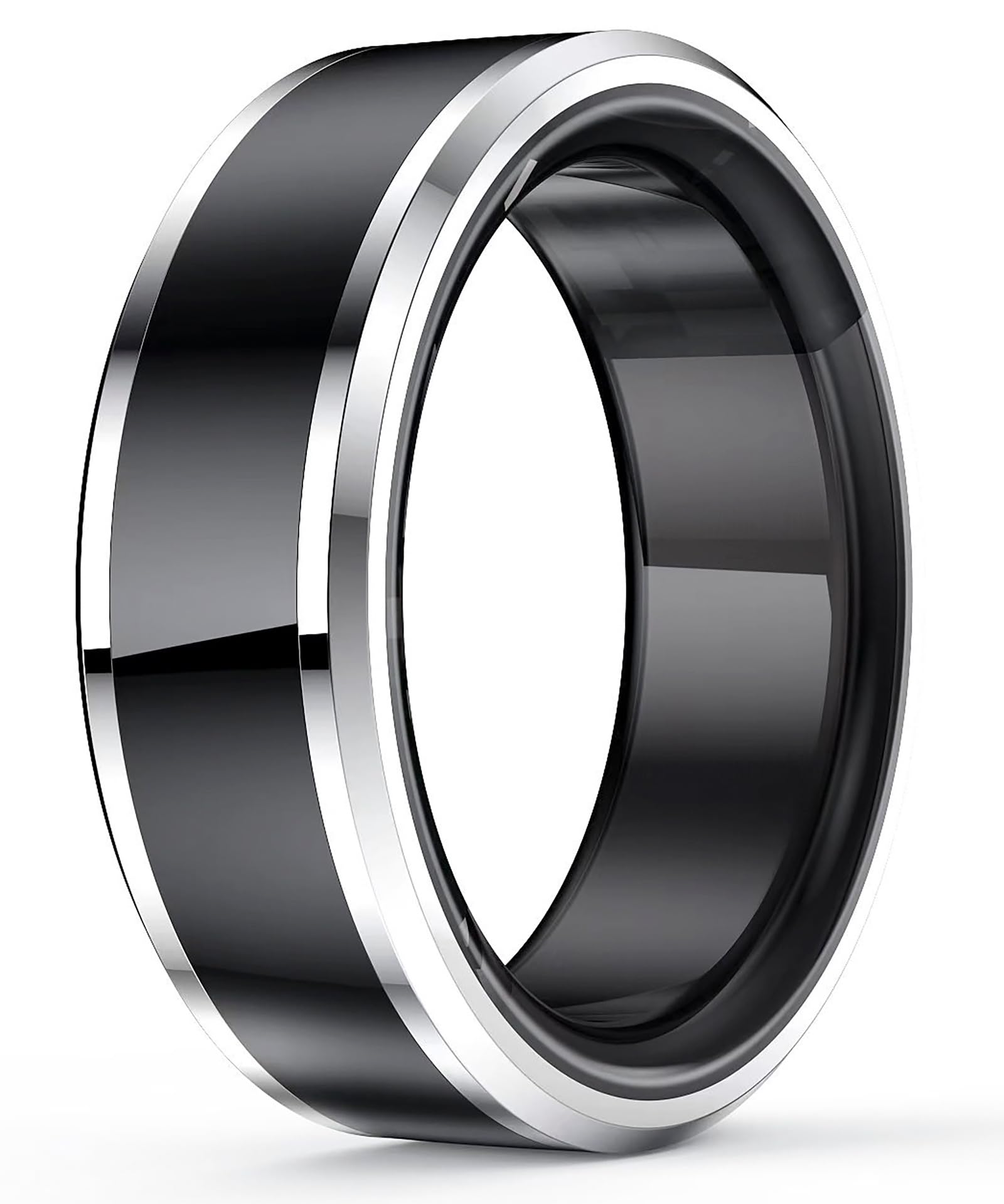 Smart Ring Health Tracker Fitness Ring Heart Rate Monitor Sleep Sports Modes Smart Ring Step Counter Calorie Pedometer Smart Rings for Android & iOS