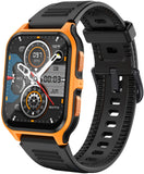 Rugged Military Smart Watch for Men Android Phones 1.83" Outdoor Running Smartwatch with Answer/Make Call 100 Sport Modes Fitness Tracker
