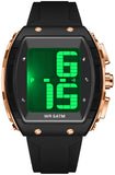 Findtime Digital Watches for Elderly Men, Large Face Voice Talking White Watch with English Speaking LED Backlight Big Number Easy to Read Timer Alarm 5ATM Waterproof