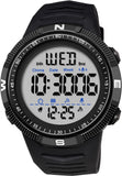 Findtime Mens Digital Sports Watch Dual Time Countdown Waterproof Stopwatch LED Screen Military Wrist Watches for Men