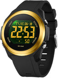 Findtime Watches for Women Digital LED Back Light Watch Women with Dual Time Zone Display Countdown Alarm Stopwatch Ultra-Thin Colorful Wristwatch