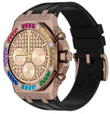 Smart Watch Answer Make Calls Message Reminder Smartwatch Compatible iPhone Heart Rate Monitor Bluetooth Diamond Smart Watches for Men