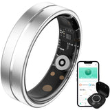 Smart Ring Ultra Narrow Sleep Heart Rate Monitor Ring Blood Pressure Health Fitness Tracker Step Counter Calories Waterproof Remote Camera Smart Rings