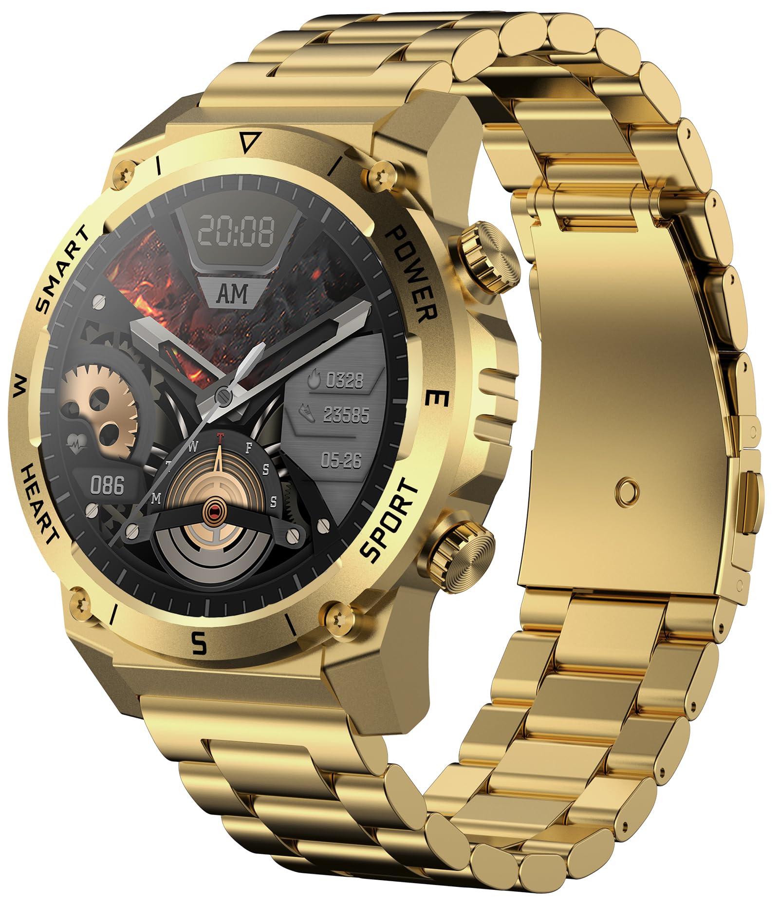 Military Smart Watches for Men, Tactical Smartwatch with Bluetooth Call 100+ Sport Modes Fitness Tracker Watch for Android and iOS