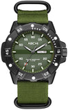 Findtime Mens Watches Black Army Military Stylish Designer Watch Silicone Strap Luminous Analog Display with Second Hand Glowing Easy to Read Dial