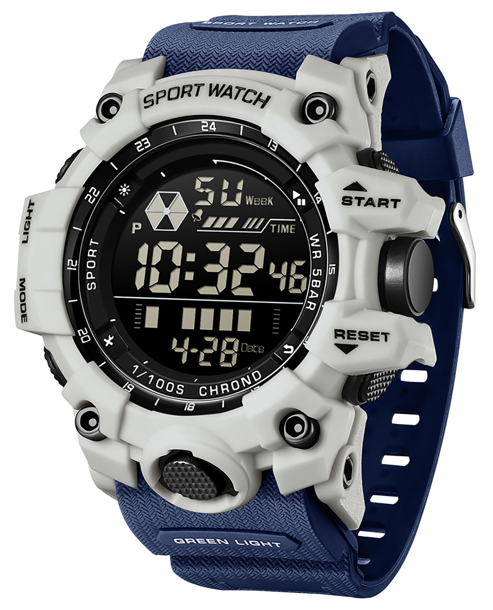 Findtime Men's Digital Watch Military Large Face Alarm Stopwatch Tactical Waterproof Wristwatch Relojes para Hombres Watches for Men