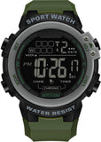 Findtime Sports Watches for Men Digital, Big Face LED Dial Easy to Read Time Wrist Watch with Countdown Timer Dual Time 5Bar Waterproof