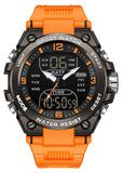 Findtime Men's Digital Watch Sports Waterproof Watches Military Stopwatch Alarm Mens Wristwatch for Running Swimming Watch Big Face Analog Watch
