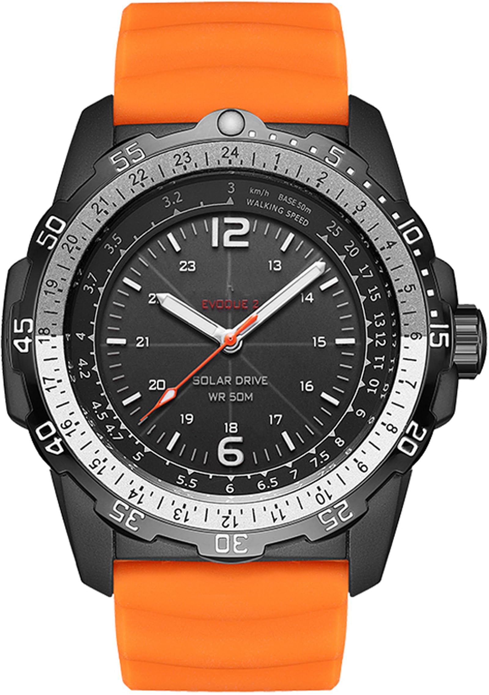 Findtime Solar Powered Watches for Men 5ATM Waterproof Diving LED Men's Wristwatch for Marathon Survival Swimming Military Tactical Field Watch