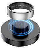 Smart Ring Health Tracker Heart Rate Sleep Tracking Pedometer Fitness Activity Wireless Charging Case Included Waterproof Smart Rings for Women Men