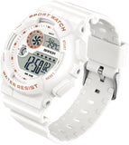 Findtiome Digital Watch Womens Sport Waterproof  Watches for Women with Alarm Stopwatch Hourly Chime LED Display -6114