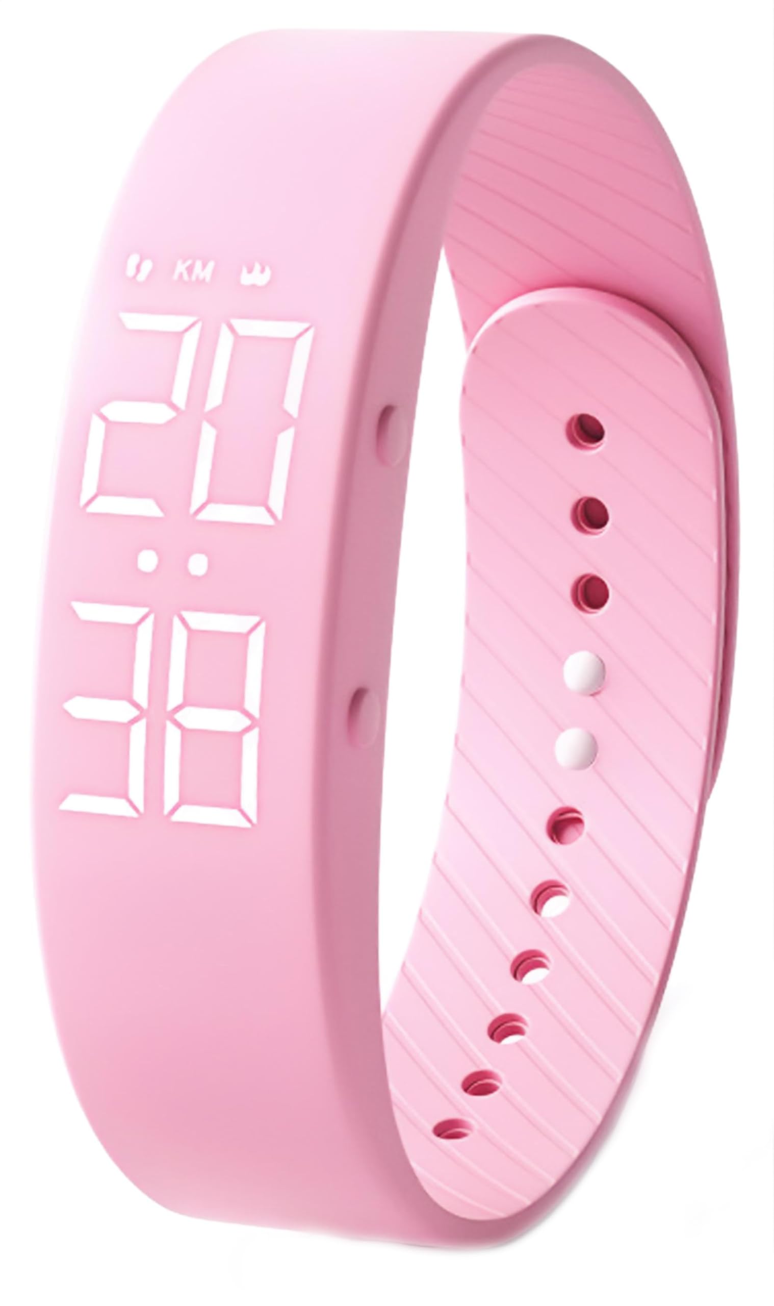 Smart Watch for Men Women Digital Watch Fitness Tracker Band Sleep Monitor Activity Tracker Calorie Distance Step Counter Vibrating Alarm Clock Waterproof LED Backlight USB Charging NO APP