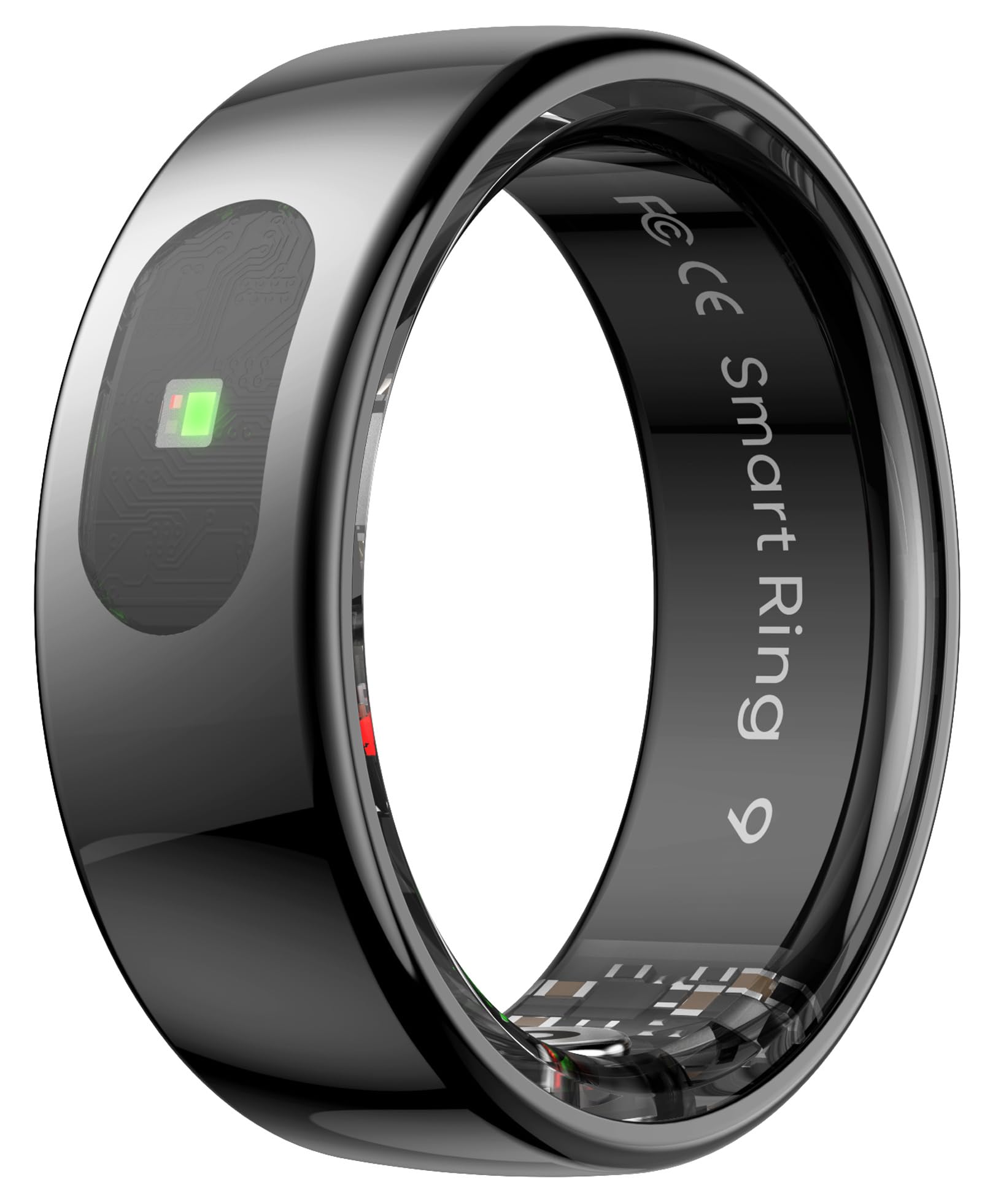 Smart Ring for Men Women Smart Ring Sleep Tracker SNS Notification Fitness Tracker Gesture Control Pedometer Calories Step Counter Compatible with iOS Android