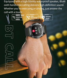 Smart Watch for Men Smart Watches Military Watches for Men Fitness Tracker Bluetooth Call Heart Rate Monitor Sleep Monitor Pedometer Step Counter Waterproof Smartwatch iOS Android Phones Canvas Band