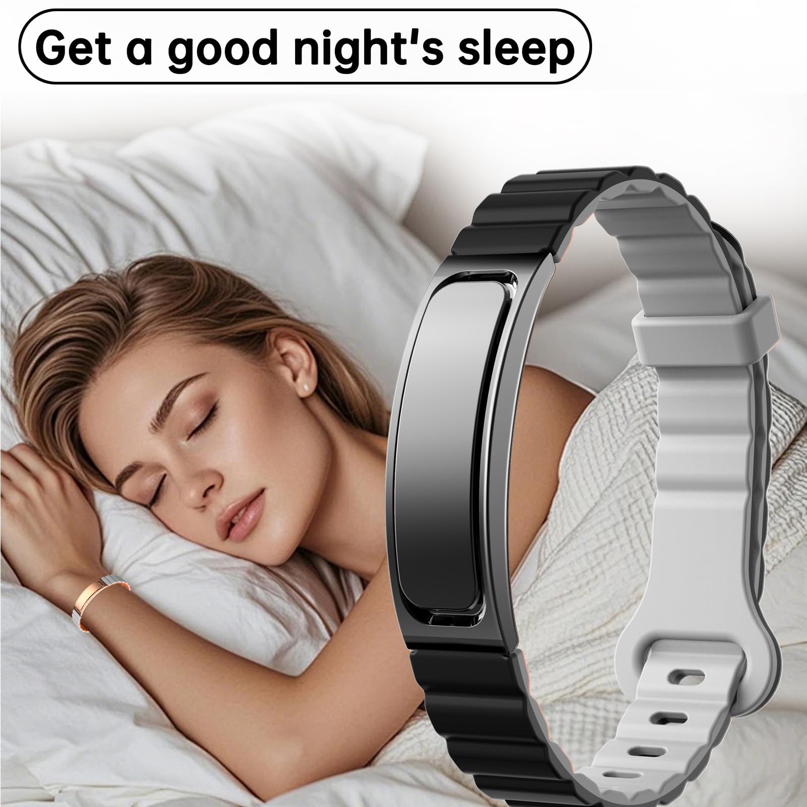 Smart Bracelet Fitness Tracker Health Wristband Heart Rate Monitor Sleep Tracker Step Counter Calories Pedometer Remote Camera Waterproof Activity Tracker for Women Men