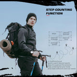 Findtime ALPS Men's Digital Watch Pedometer Step Counter Watches Compass Military Waterproof Wrist Watch