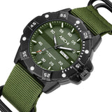 Findtime Mens Watches Black Army Military Stylish Designer Watch Silicone Strap Luminous Analog Display with Second Hand Glowing Easy to Read Dial