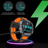 Big Screen Smart Watch for Men, 2.0'' HD Military Smartwatch with LED Flashlight 5ATM Waterproof Rugged Tactical Fitness Tracker (Answer/Make Calls)