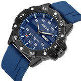 Findtime Mens Watches Black Army Military Stylish Designer Watch Silicone Strap Luminous Analog Display with Second Hand Glowing Easy to Read Dial