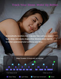 Smart Ring for Men Women Health Ring Heart Rate Monitor Sleep Tracker Fitness Tracker Ring Calorie Step Counter Gesture Remote Camera GPS Activity Tracker Waterproof Compatible with iOS Android Phones