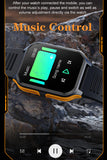 Rugged Military Smart Watch for Men Android Phones 1.83" Outdoor Running Smartwatch with Answer/Make Call 100 Sport Modes Fitness Tracker