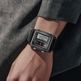 Findtime Cool Rectangle Watches for Men with Digital Analog Dual Time Relojes para Hombres Dress Unique Designer Sport Watch