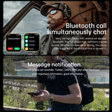 1.85" Large Screen Smart Watch for Men Android Military Smart Watches Mens Make/Answer Calls,Heart Rate,Sleep,Blood Oxygen Monitor Sports Running Activity Tracker