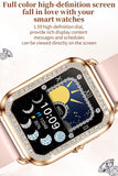 Womens Smart Watches for Android iOS(Make Calls), Fitness Tracker with Heart Rate Blood Pressure Monitor Sleep Tracker Diamonds Designer Smartwatch