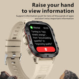 Smart Watch for Men (Answer/Make Calls), Rugged Smartwatch with Blood Pressure/Heart Rate/Sleep Monitor, Waterproof Step Tracker, 1.96" HD Screen for Android/iOS Phones