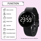 Fitness Tracker Watch with Step Counter Calorie Waterproof Pedometer Vibrating Alarm Digital Watches for Men Women Running Walking Workouts(NO APP)