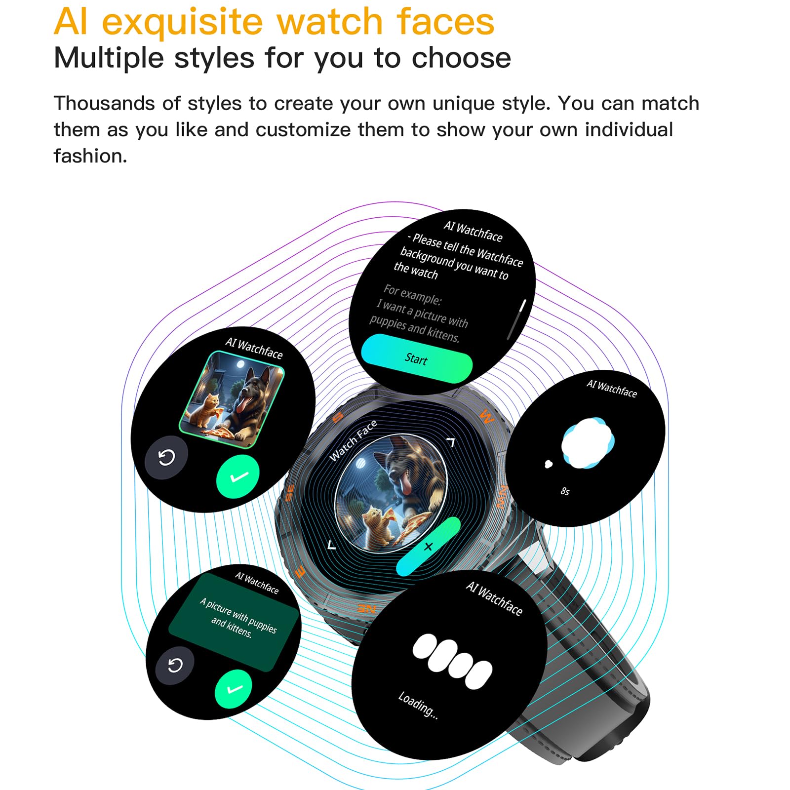Smart Watches for Men with Rotating Bezel, Bluetooth Call Military Smartwatch Waterproof Tactical Fitness Tracker iOS Android Compatible