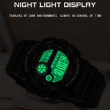 Findtiome Digital Watch Womens Sport Waterproof  Watches for Women with Alarm Stopwatch Hourly Chime LED Display -6114