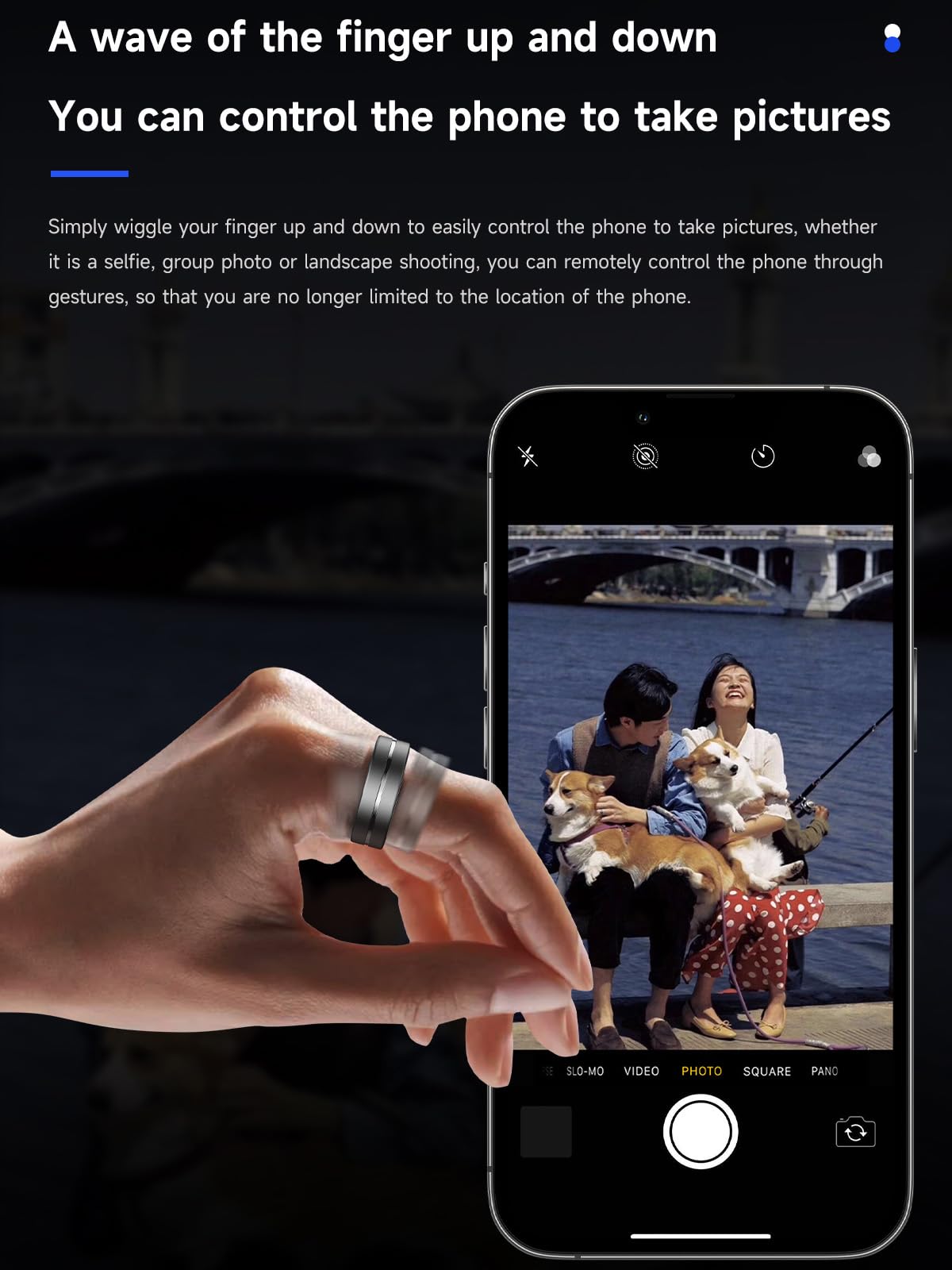 Smart Ring Ultra Narrow Sleep Heart Rate Monitor Ring Blood Pressure Health Fitness Tracker Step Counter Calories Waterproof Remote Camera Smart Rings