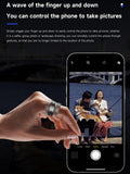 Smart Ring Ultra Narrow Sleep Heart Rate Monitor Ring Blood Pressure Health Fitness Tracker Step Counter Calories Waterproof Remote Camera Smart Rings