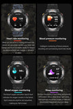Smart Watch Answer/Make Calls GPS Tracker Message Notification Smartwatch Compass Altitude Barometer Heart Rate Monitor Waterproof Smart Watches for Men