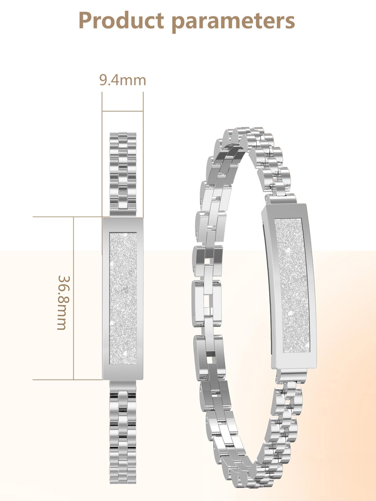 Smart Bracelet Fitness Tracker Heart Rate Monitor Sleep Tracker Blood Oxygen Step Counter Calories Pedometer Remote Camera Dress Health Activity Tracker for Women Ladies
