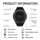 Findtime Mens Sports Watch - Military, Tactical & Digital Watches for Men, Waterproof, Pedometer, Step Counter for Calories, Distance