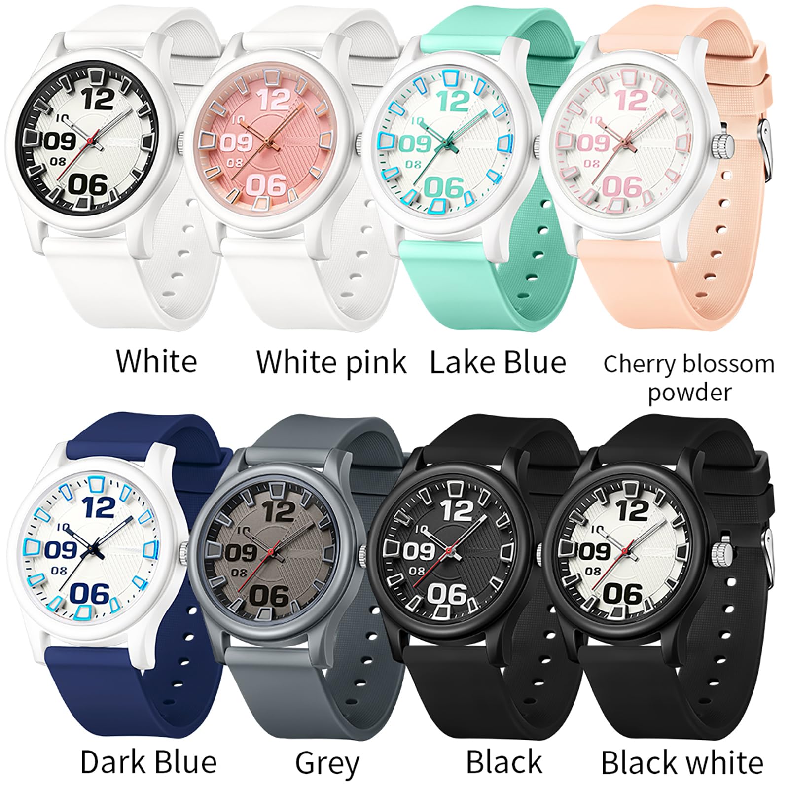 Findtime Watches for Women Jelly Series Waterproof 5ATM Easy to Read Watch Silicone Strap Fashion Sports Quartz Wristwatch